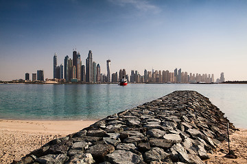 Image showing On the beach in Dubai