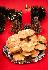 Image showing Almond Christmas cookies