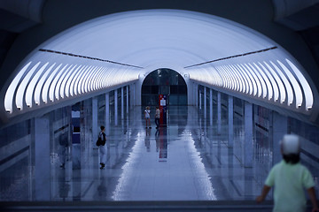 Image showing interior of the Moscow  metro station, 08.07.2012