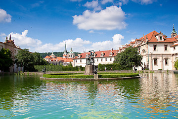 Image showing Karlov or charles bridge in Prague