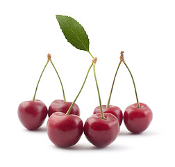 Image showing Red cherries