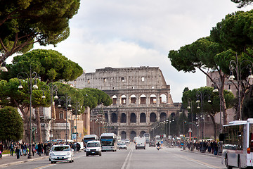 Image showing Colosseum in Rome, Italy