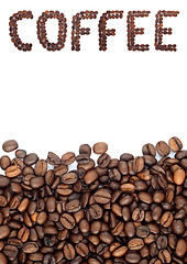 Image showing Brown roasted coffee beans