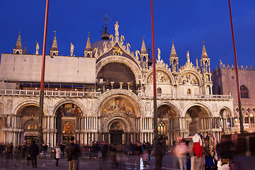 Image showing St. Marks Cathedral and square in Venice, Italy