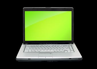 Image showing Open laptop