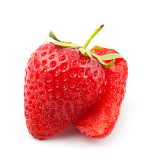 Image showing Cut strawberrie