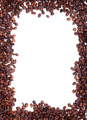 Image showing Brown roasted coffee beans