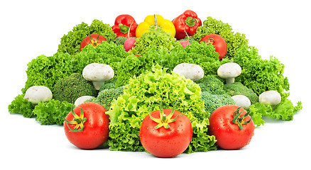 Image showing Assorted fresh vegetables