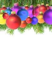 Image showing Branches with a Christmas toy