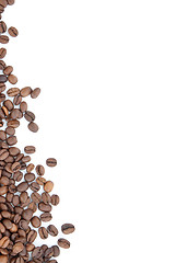 Image showing Brown roasted coffee beans