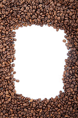 Image showing Brown roasted coffee beans