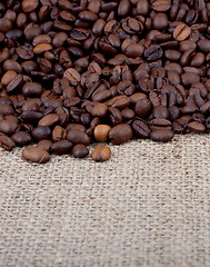 Image showing Brown roasted coffee beans