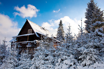 Image showing Mountain house during the winter