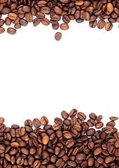 Image showing Brown roasted coffee beans