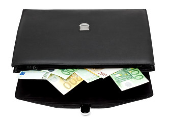 Image showing Briefcase with money