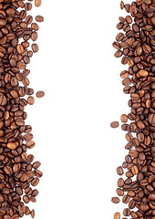 Image showing Brown roasted coffee beans