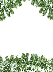 Image showing Christmas framework with snow