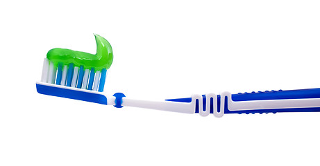 Image showing Toothbrush and toothpaste