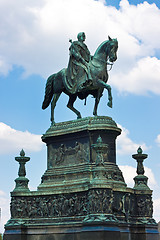 Image showing Equestrian Statue of King John of Saxony  in Dresden, Germany