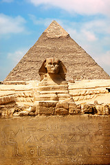 Image showing Sphinx and the Great Pyramid