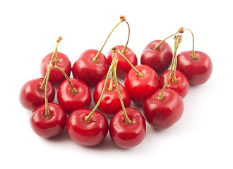 Image showing Red cherries