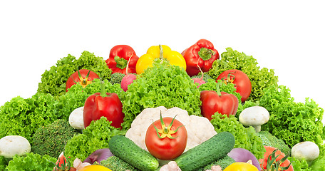 Image showing Assorted fresh vegetables