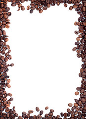 Image showing Brown roasted coffee beans