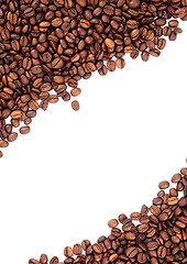 Image showing Brown roasted coffee beans