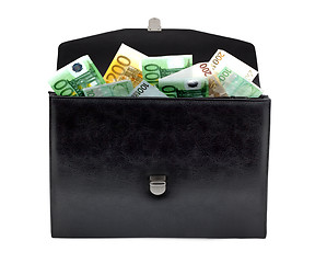 Image showing Briefcase with money