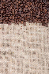 Image showing Brown roasted coffee beans.