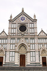 Image showing The Basilica di Santa Croce famous Franciscan church on Florence