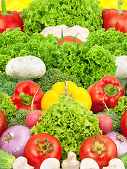 Image showing Assorted fresh vegetables