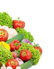 Image showing Assorted fresh vegetables