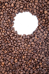 Image showing Brown roasted coffee beans