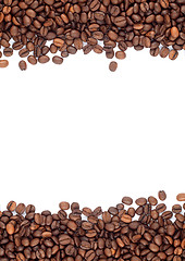 Image showing Brown roasted coffee beans