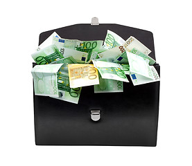 Image showing Briefcase with money