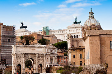 Image showing Roman ruins in Rome.