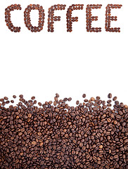 Image showing Brown roasted coffee beans