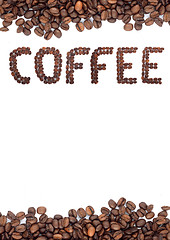 Image showing Brown roasted coffee beans