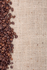 Image showing Brown roasted coffee beans.
