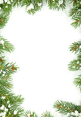 Image showing Christmas framework with snow