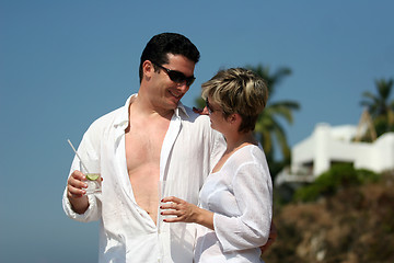 Image showing Couple on the beach