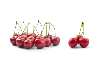 Image showing Red cherries