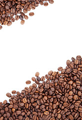 Image showing Brown roasted coffee beans