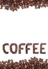 Image showing Brown roasted coffee beans