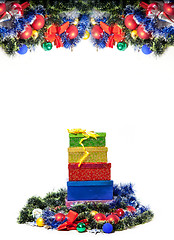 Image showing Christmas decoration and gift