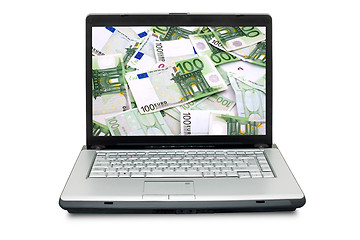 Image showing Open laptop