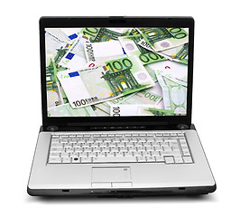 Image showing Open laptop
