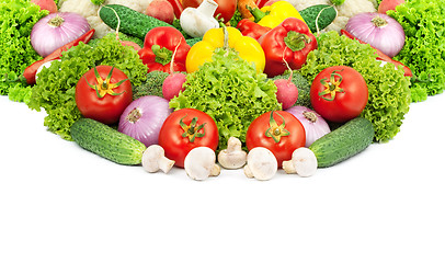 Image showing Assorted fresh vegetables