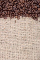 Image showing Brown roasted coffee beans.